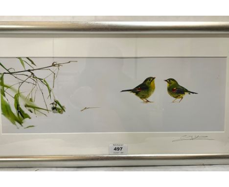 A framed photographic print by Cheng Yan. Signed, signed again and dated 2008 verso. 6' x 18'