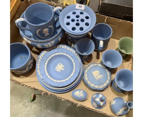 A collection of Wedgewood jasparware