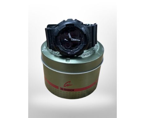 A Casio G-tech watch in tin CONDITION REPORT: Sold as seen.