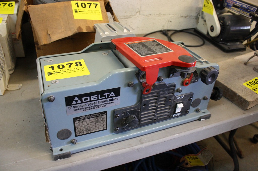 DELTA MODEL 37070, 6'' VARIABLE SPEED BENCH JOINTER S/N S97
