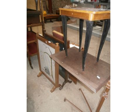 4 off inc occassional tables, fire screen etc