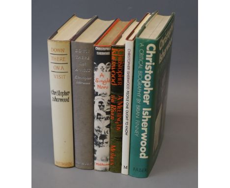 Isherwood, Christopher - 5 Works, all first editions: Down There on a Visit (2 copies), one without dj, London 1962; A Single