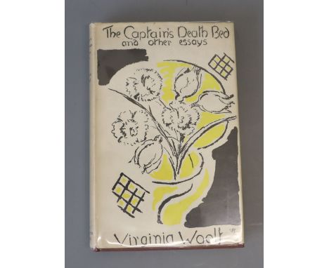 Woolf, Virginia - The Captain's Death Bed and other Essays, 1st edition, original cloth, in dj designed by Vanessa Bell, Hoga