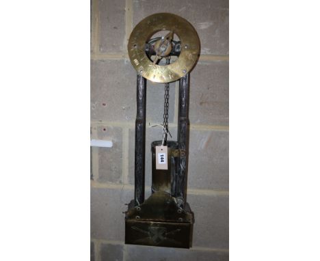 A water clock, width 21cm, depth 9cm, height 72cm