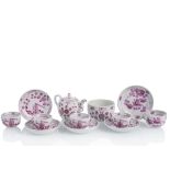 Teekanne, Zuckerschale, Tasse, 4 Koppchen, U-Tassen