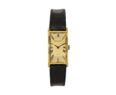 Jaeger-LeCoultre Voguematic &nbsp montre en or 750 automatique cadran doré chiffres romains noirs aiguilles noirs larg. 18 mm