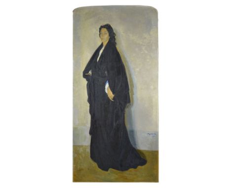 ?Edouard Morerod (1879-1919) "Portrait de mon modèle Pastora Jimenes y Vargas de Friana" huile sur toile signée datée 1911 ti