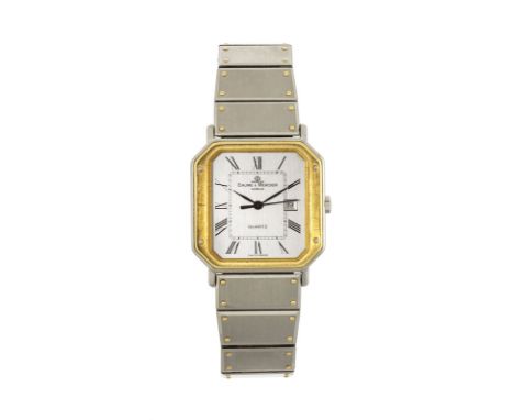 Baume &amp Mercier montre-bracelet en acier quartz larg. 28 mm