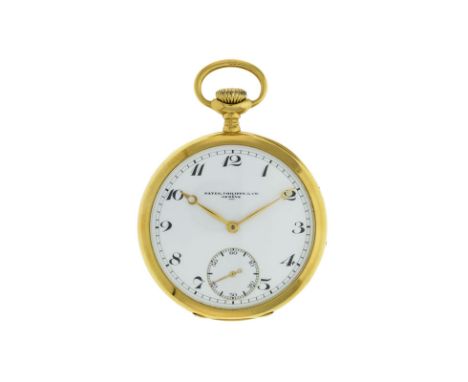 Patek Philippe &amp Cie montre de poche en or 750Signée Patek Philippe n°boîte 400438 n°mouvement 175508 années 1920Mécanique