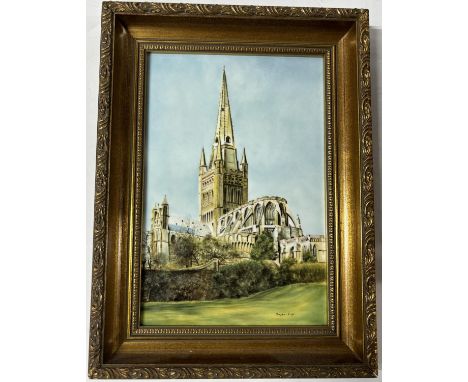 Signed Royal Worcester plaque Bryan Cox 