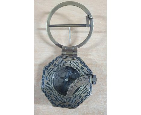 Reproduction brass Augsberg compass 