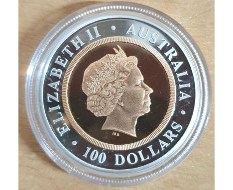 RARE limited edition (edition of 5625) Australia $100 bimetal (22ct gold & .999 silver) coin celebrating the 100th anniversar