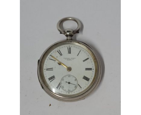 London hallmarked silver pocket watch 