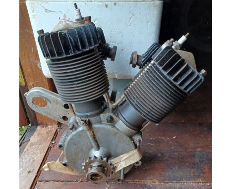 1920’s AJS 800cc V twin engine and other parts (qty) From a deceased estate Please note the Buyer’s Premium for the automobil