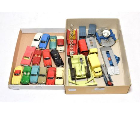 Corgi Various Unboxed Vehicles including Euclid TC12 tractor, SRN1 hovercraft, Chipperfield Circus crane truck, ERF Cement ti