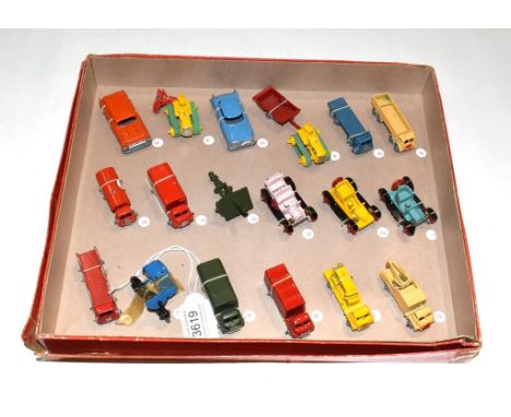 Benbros Tradesman Sample Set containing 16 Station wagon, 17 Tractor &amp; harrow, 18 Hudson tourer, 19 Tractor &amp; farm tr