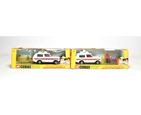 Corgi 461 Police Vigilant Range Rover (E box G-E, with parts) together with another example (lacking parts) (2)