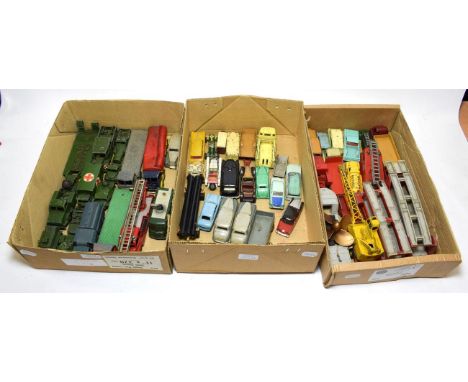 Dinky Various 1950's Models including Foden flat, Car carrier and trailer, Guy Warrior flat, Mighty Antar with propeller, BBC