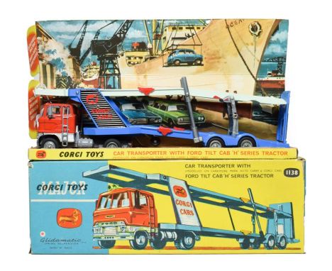Corgi 1138 Car Transporter With Ford Tilt Cab in display box (E box G)