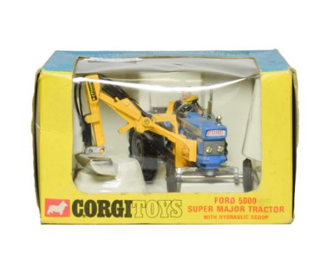 Corgi 74 Ford 5000 Super Major Tractor With Hydraulic Scoop (E box G) 