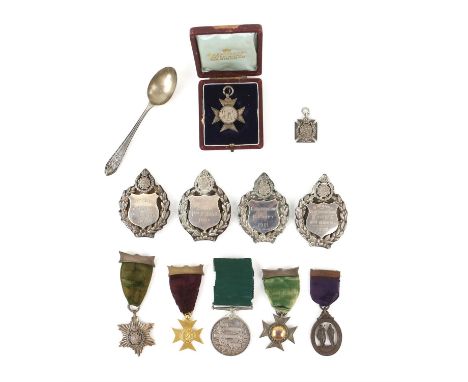 Collection of  late 19th/early 20th century mostly silver shooting medals to Pte. E. Hoar, comprising Bloomsbury Rifles the '