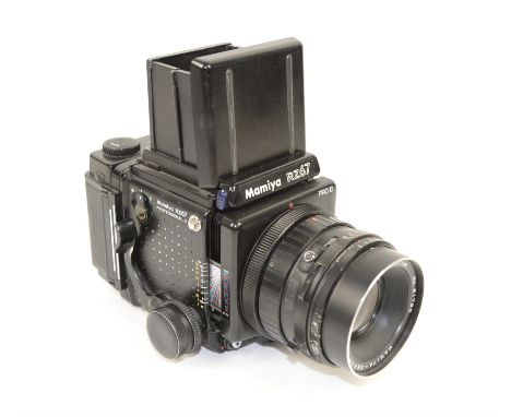 Mamiya RZ67 Pro II camera, with Mamiya-Sekor SF C 1:4 150MM No.61790 lens, H14 x W15.5 x D24cm