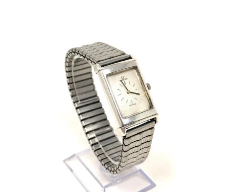 A gent's wristwatch, put together with the case of a Jaeger LeCoultre 'Reverso' or similar watch, and fitted with a movement 
