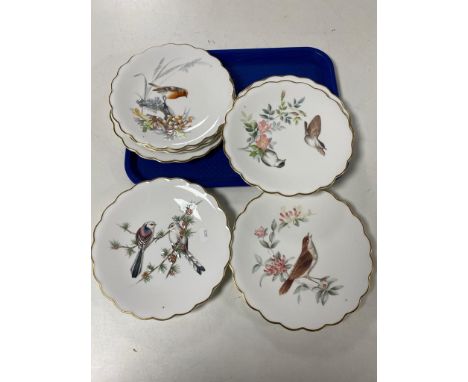 A set of eight Royal Worcester limited edition birds of Dorothy Doughty plates with certificates