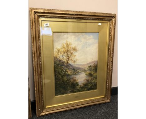 R. A . K. Marshall : The River Usk Abergavenny, a watercolour, signed, 40 x 52 cm, framed. 