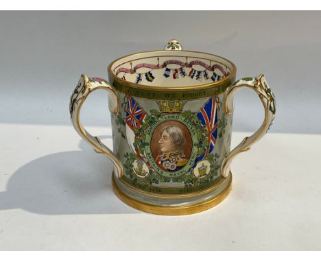 An Edwardian Admiral Lord Nelson Centenary 1905 tyg. a subscribers copy by T. Goode &amp; Co., Copeland, England. handpainted