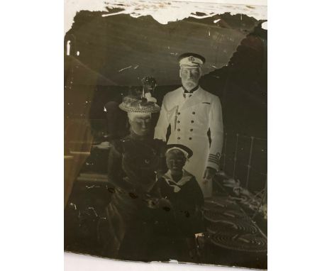 A collection of glass negatives of naval themes including Fleet Review 1911, Bulwark, K-Class submarine, Infatigable, HMS Mon