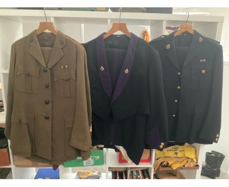 A collection of post-war Royal Army Chaplain's Department uniform consisting of service dress, parade dress and mess dress 