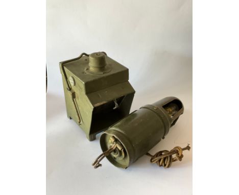An Army inspection light together with a signalling lamp (2) 