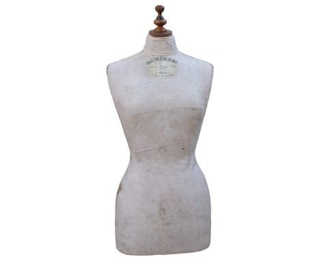 A Vintage French mannikin, Haute Couture, 7 Rue De La Vaix, Paris, H158cm