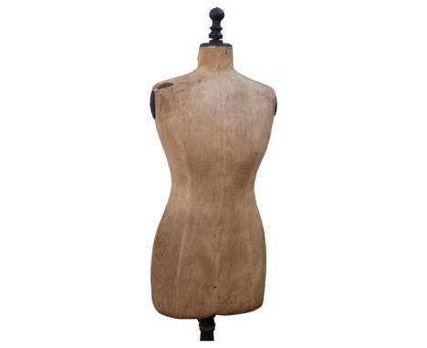 A Vintage French Stockman (Paris) mannikin, on original stand, overall height 162cm, mannikin labelled