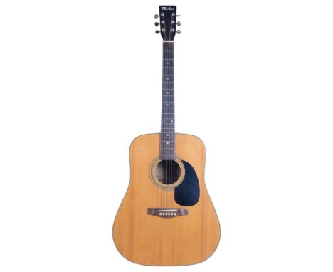 A Kimbara acoustic guitar, model no. 192/D, and an Encore electric guitarThe acoustic guitar comes with case