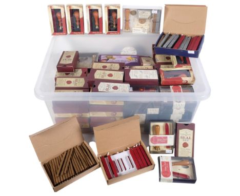 A large quantity of boxed seals and sealing gun wax