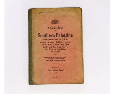 ° ° Pirie-Gordon, Harry (editor) - A Guide-Book to Southern Palestine, Judaea, Philistia and The Dead Sea, 1st ed , 1st print