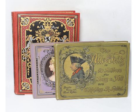° ° Rochling,C. (and others) Die Konigin Luise...decorated title, 50 colour printed and captioned plates; gilt and coloured p