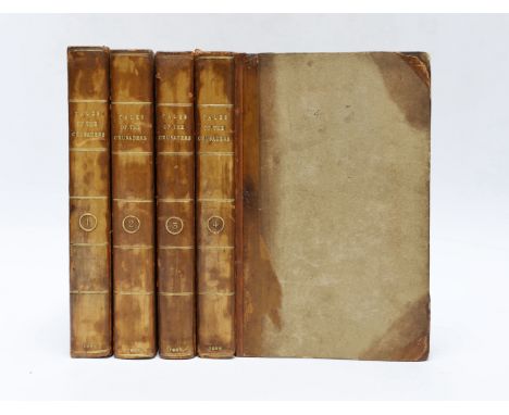 ° ° Scott, Sir Walter - Tales of the Crusaders, 1st edition, 4 vols, 8vo, half calf rebacked, half titles to each vol., 4p. p