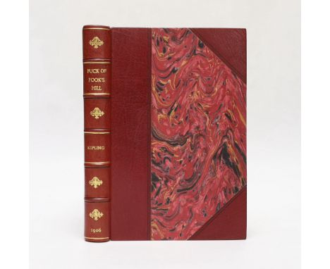 ° ° Kipling, Rudyard - Puck of Pook's Hill. First edition, 20 full page illus. (by H.R. Millar), half title and 5 advert. lea