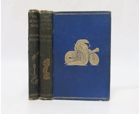 ° ° Kipling, Rudyard - The Jungle Book. First Edition. frontis., num. full page and other illus. (by John Lockwood Kipling an