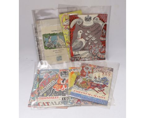° ° Bawden, Edward (illustrator) - Fortnum &amp; Mason Christmas catalogues for 1955/56; 1958, Fortnum’s Christmas Pantomime 