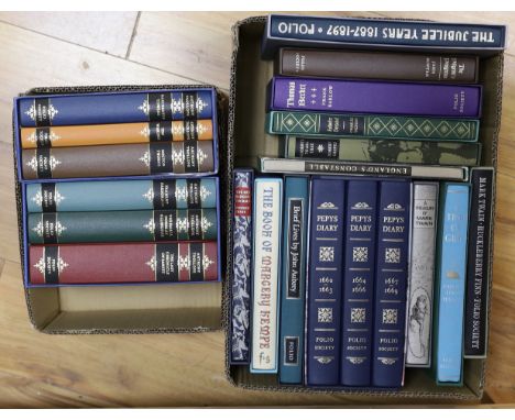 ° ° Folio Society - A Miscellany collection, boxed or slipcased including, six works by Anthony Trollope, Brief Lives by John