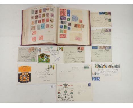 "The Triumph" All World album and 10 covers, incl first day - one signed and one postage due "not opened by Censor". Album co