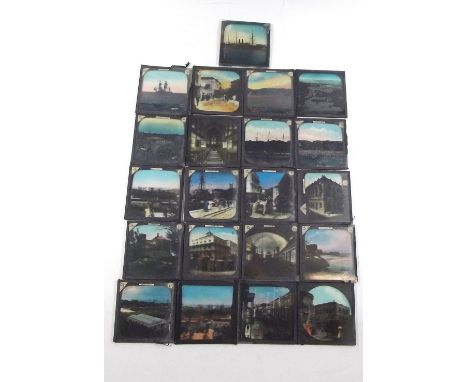A collection of hand coloured magic lantern photographic slides of Barbados c1890 to 1910.  From the York and Sons 'Barbadoes
