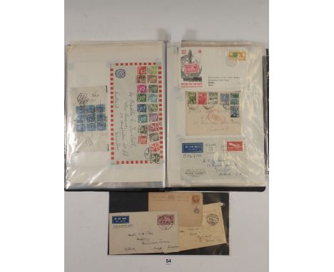GB, Br Empire/C'wealth &amp; ROW cover/postcard accumulation in black folder, QV to early QEII period. Some 125 items of whic