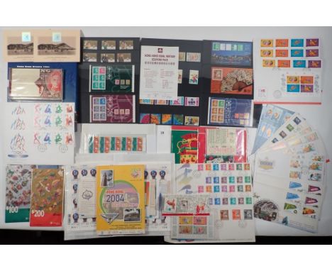 Box of Hong Kong QEII &amp; PRC Special Region stamps from the 1990s to 2000s. Defin &amp; commem on cover (many first day), 