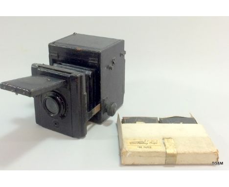 A plate camera with plates with Zeiss Triotar lens