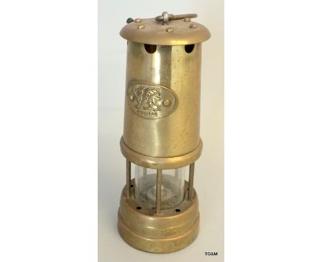 A vintage Welsh miner's Davey Safety Lamp